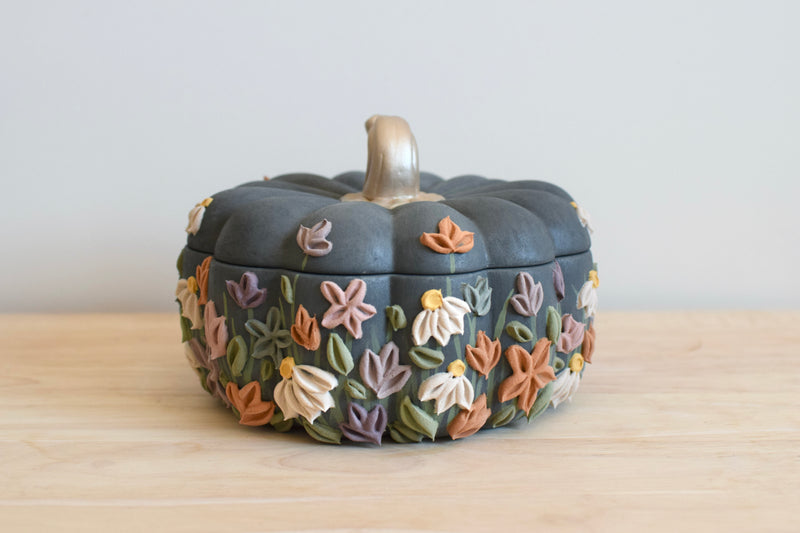 SOLD OUT - Wildflower Large Pumpkin Container II