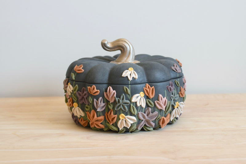 SOLD OUT - Wildflower Large Pumpkin Container II