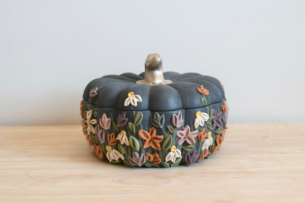 SOLD OUT - Wildflower Large Pumpkin Container II