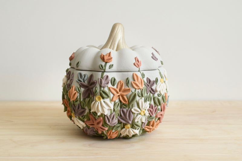 SOLD OUT - Wildflower Pumpkin Container I