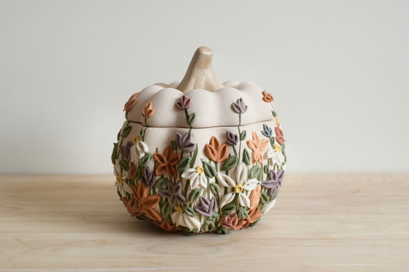 SOLD OUT - Wildflower Pumpkin Container II