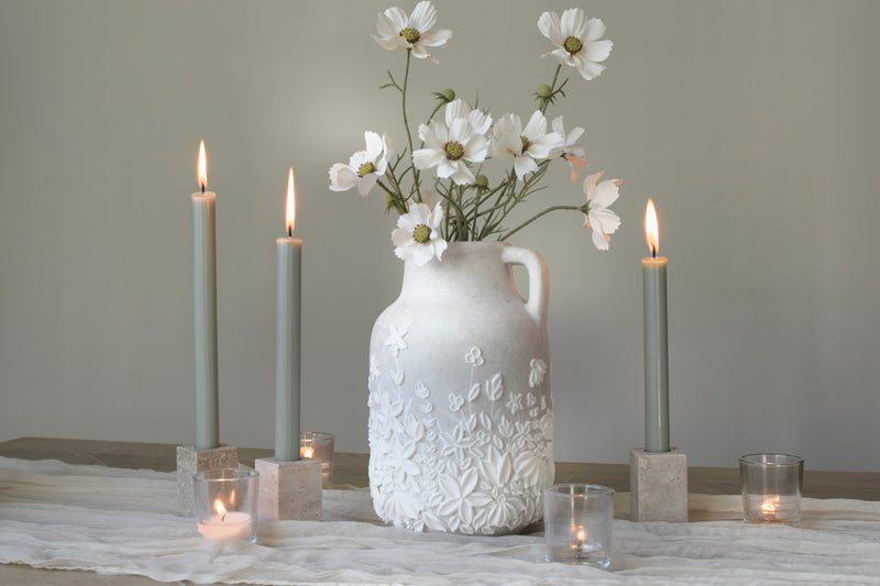 SOLD OUT - Lucy White Wildflower Vase - Large