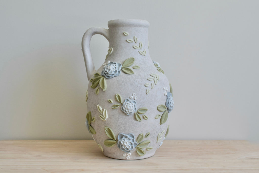SOLD OUT - Blue Dahlia Vase - Tall