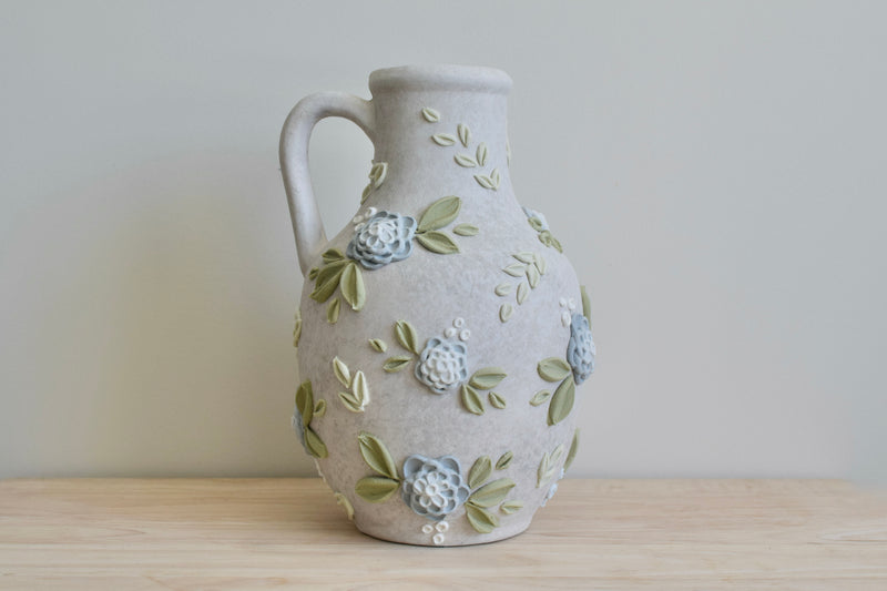 SOLD OUT - Blue Dahlia Vase - Tall