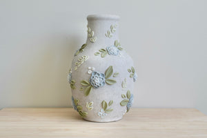SOLD OUT - Blue Dahlia Vase - Tall