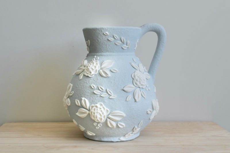 SOLD OUT - Pale Blue Dahlia Vase
