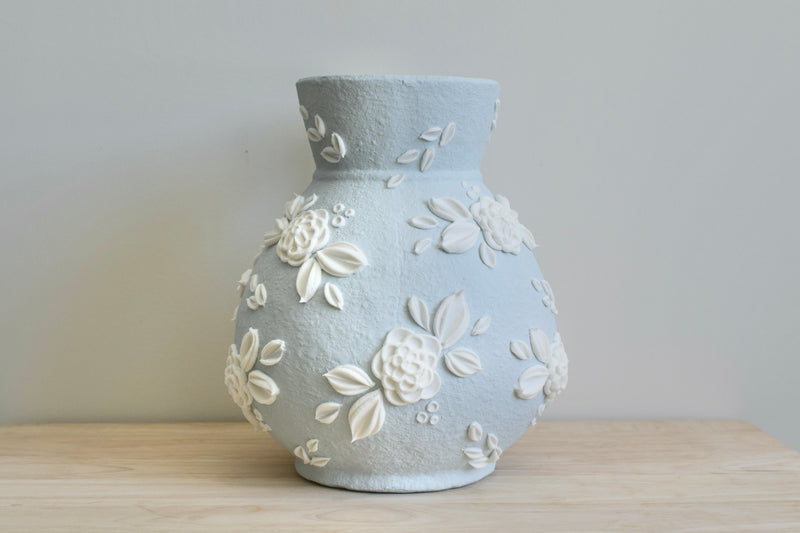 SOLD OUT - Pale Blue Dahlia Vase