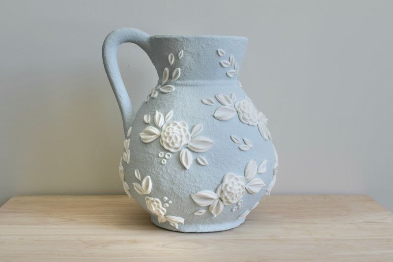 SOLD OUT - Pale Blue Dahlia Vase