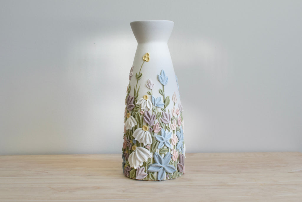 SOLD OUT - Pastel Lucy Wildflower Ceramic Bud Vase - Tall