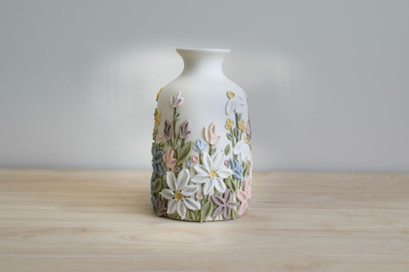 SOLD OUT - Pastel Lucy Wildflower Ceramic Bud Vase - Medium