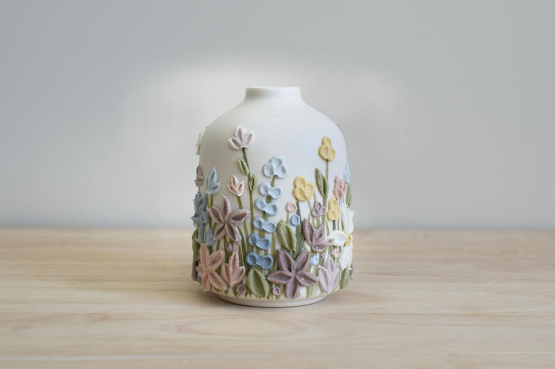 SOLD OUT - Pastel Lucy Wildflower Ceramic Bud Vase - Small