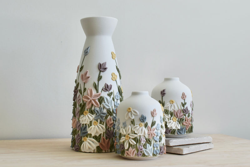 SOLD OUT - Lucy Wildflower IV Ceramic Bud Vase - Small