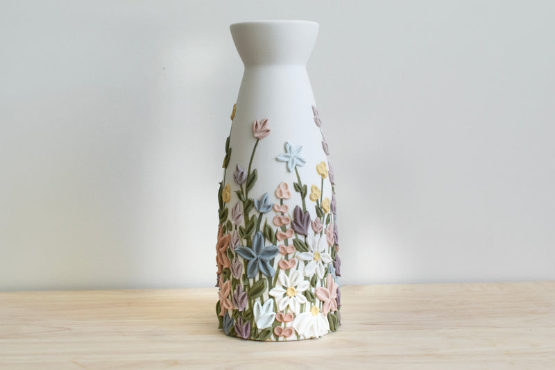 SOLD OUT - Lucy Wildflower III Ceramic Bud Vase - Tall