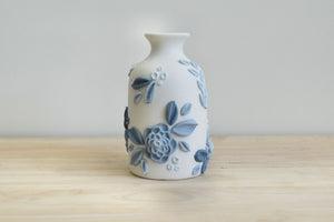 SOLD OUT - Botanical Blue II Ceramic Bud Vase - Medium