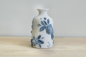 SOLD OUT - Botanical Blue II Ceramic Bud Vase - Medium