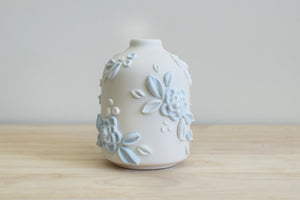 SOLD OUT - Botanical Blue II Ceramic Bud Vase - Small