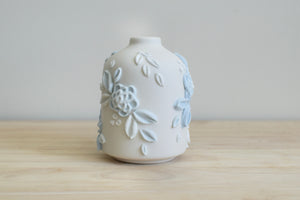 SOLD OUT - Botanical Blue II Ceramic Bud Vase - Small