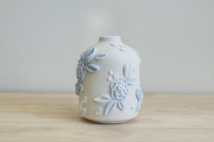 SOLD OUT - Botanical Blue II Ceramic Bud Vase - Small