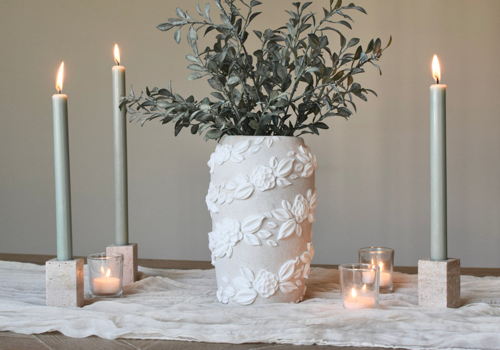 SOLD OUT - Gardenia Spiral Vase - Large