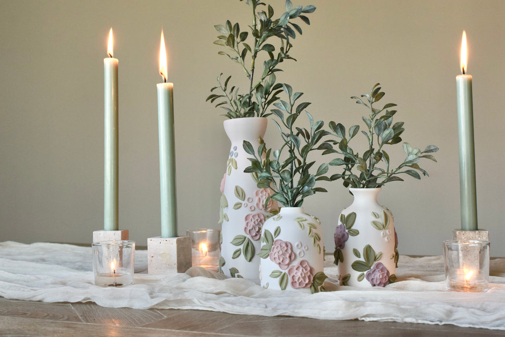 SOLD OUT - Garden Rose Ceramic Bud Vase - Medium