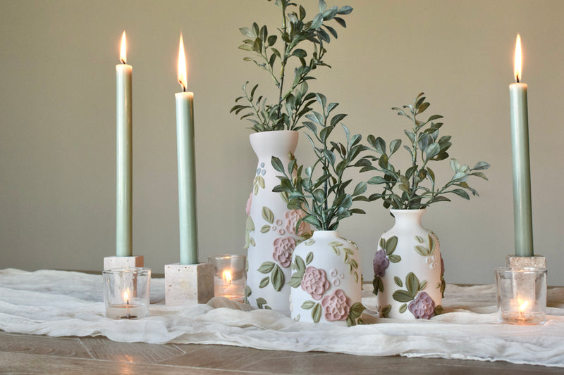 SOLD OUT - Garden Rose Ceramic Bud Vase - Small