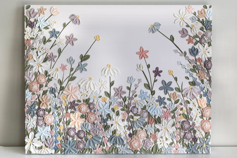 Mauve Blooms - 24" x 30"