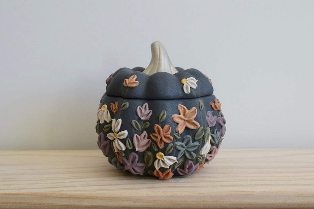 Wildflower Pumpkin Container III