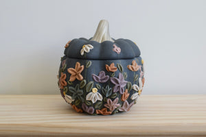 Wildflower Pumpkin Container III