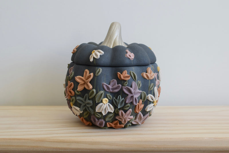 Wildflower Pumpkin Container III