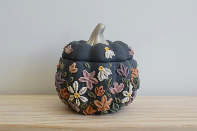 Wildflower Pumpkin Container III