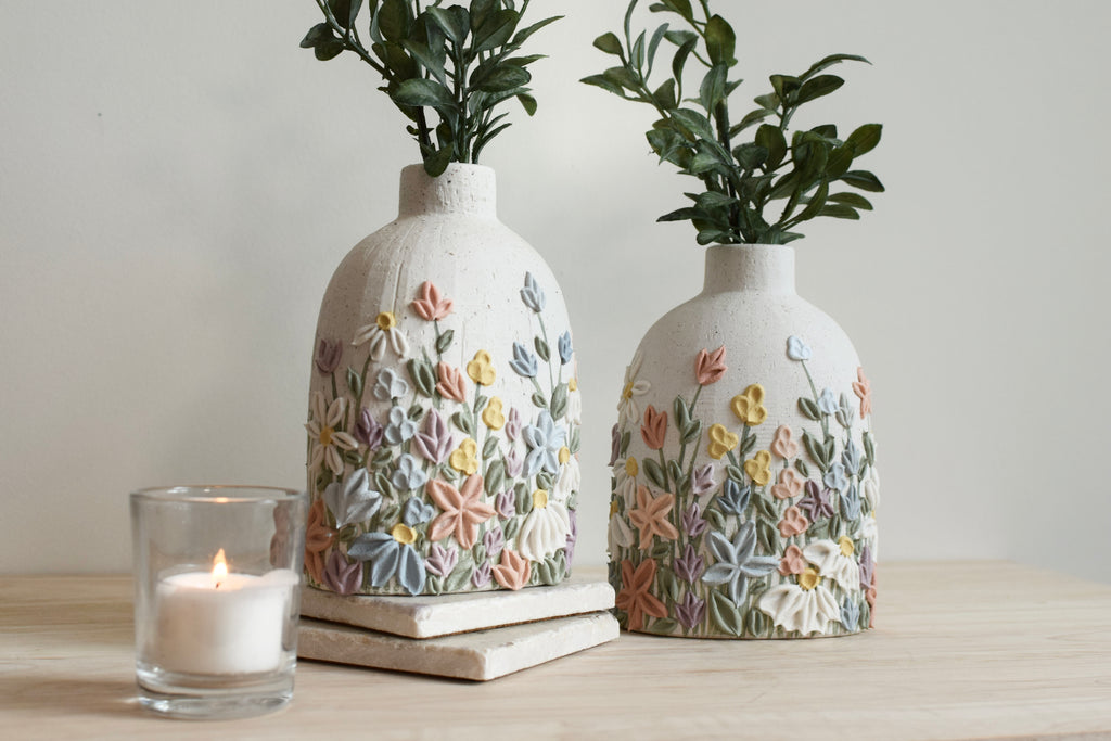 Limited-Edition: Summer 2025: The 'Lucy Wildflower' Textured Vase