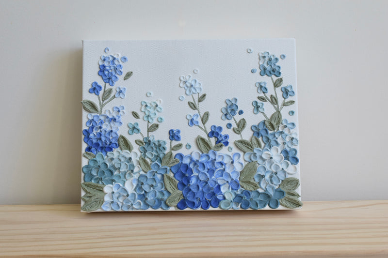 Hydrangea Field - 8" x 10"