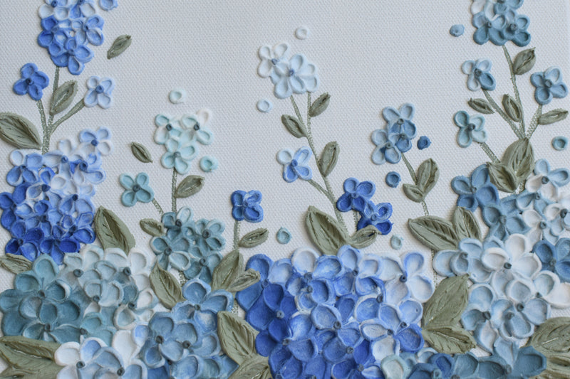 Hydrangea Field - 8" x 10"