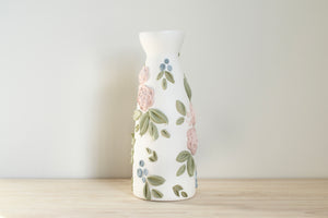 SOLD OUT - Garden Rose Ceramic Bud Vase - Tall