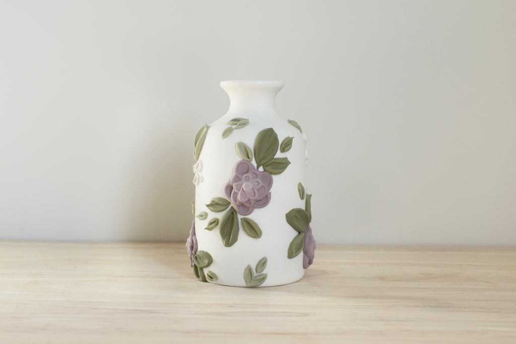 SOLD OUT - Garden Rose Ceramic Bud Vase - Medium