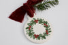 Holiday Wreath Ceramic Ornament