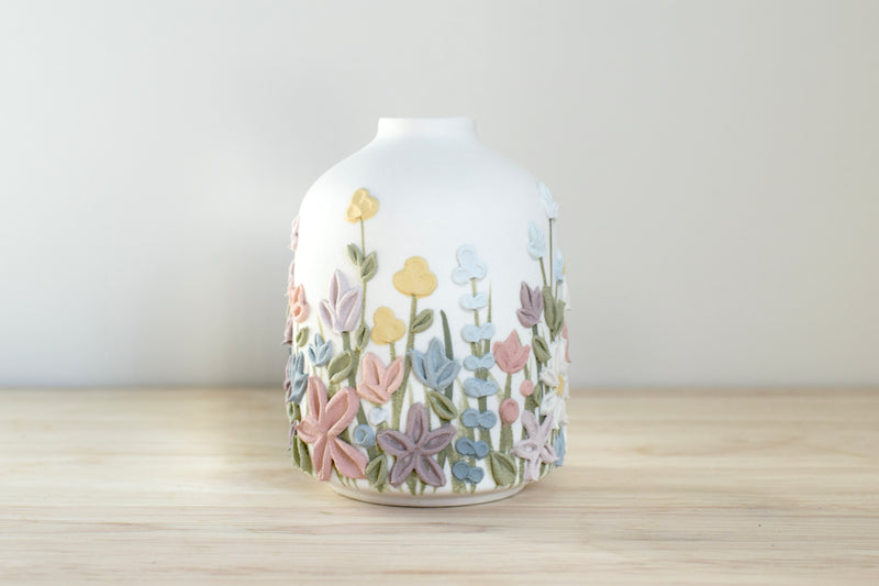 SOLD OUT - Lucy Wildflower Ceramic Bud Vase - Small