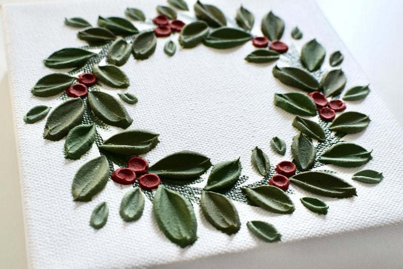 Holiday Wreath 6" x 6"