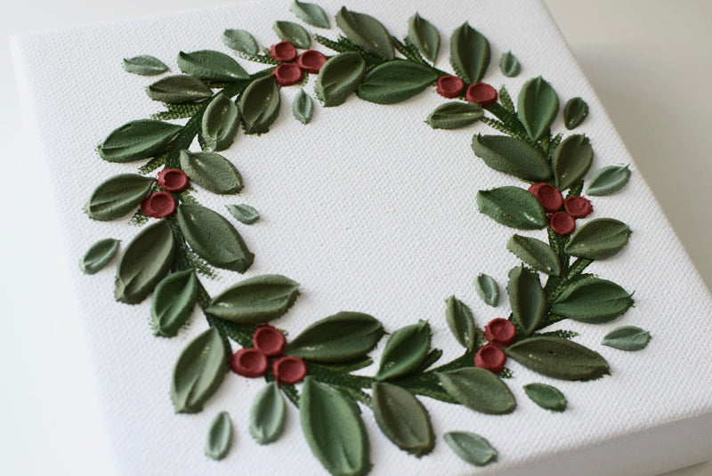 Holiday Wreath 6" x 6"