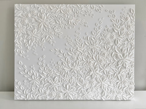Mauve Blooms - 24" x 30"