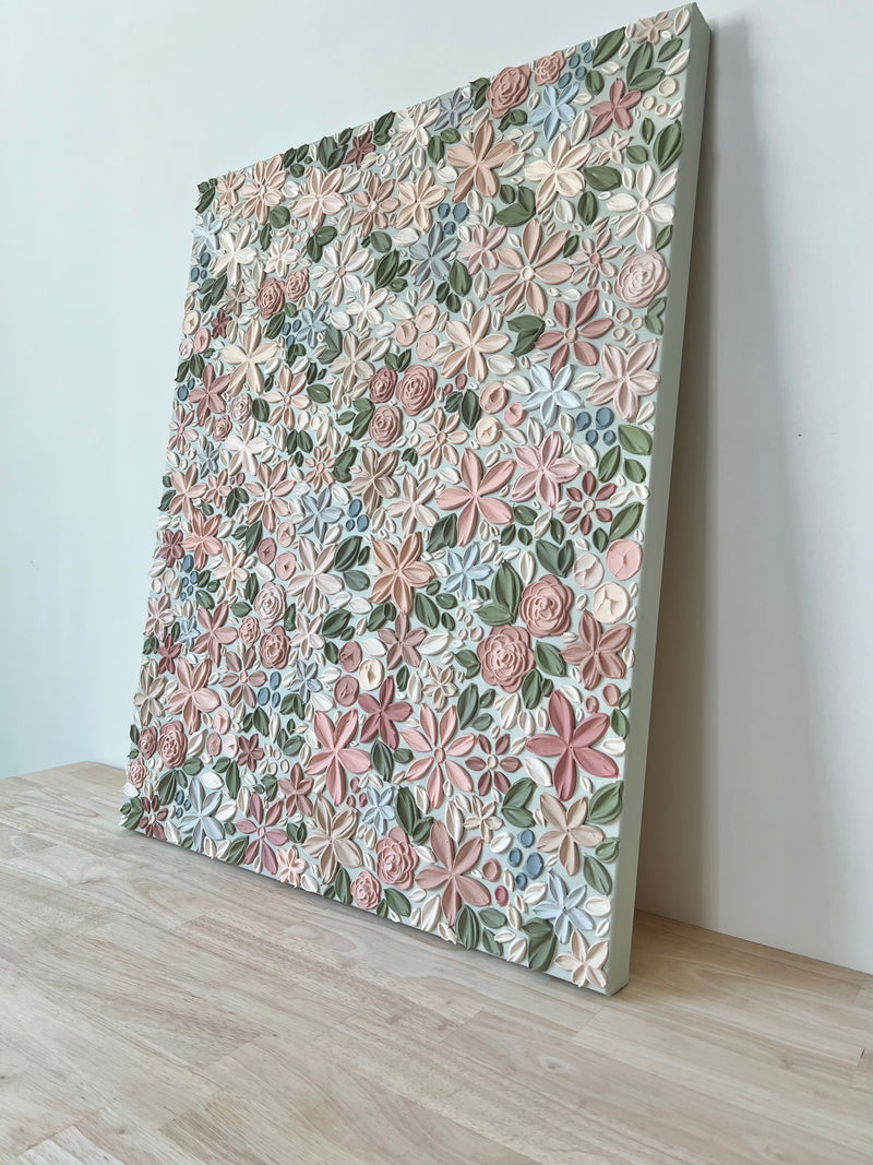 Mauve Blooms - 24" x 30"