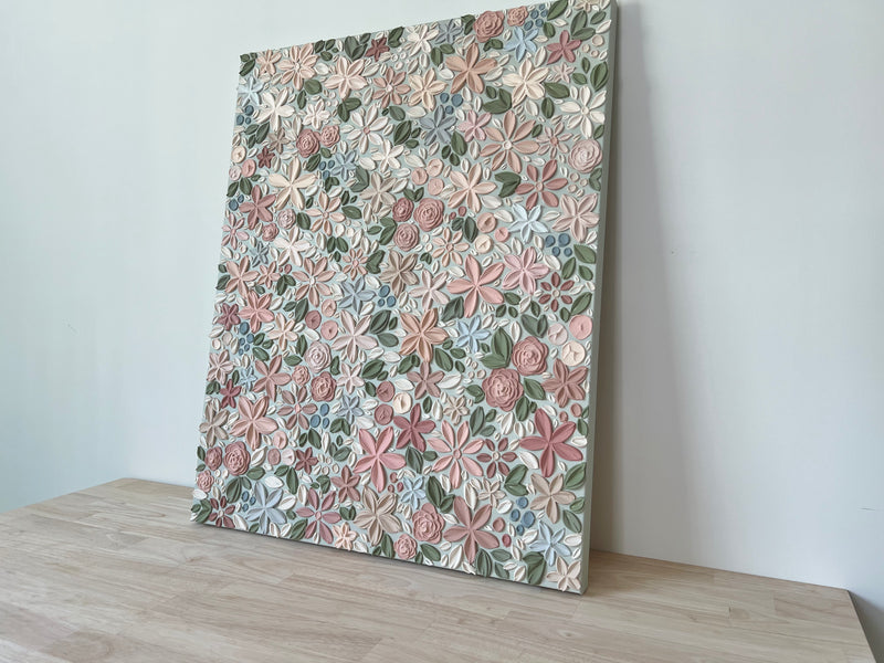 Mauve Blooms - 24" x 30"