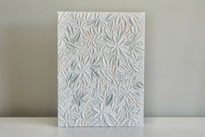 SOLD - Peachy Green 12" x 16"