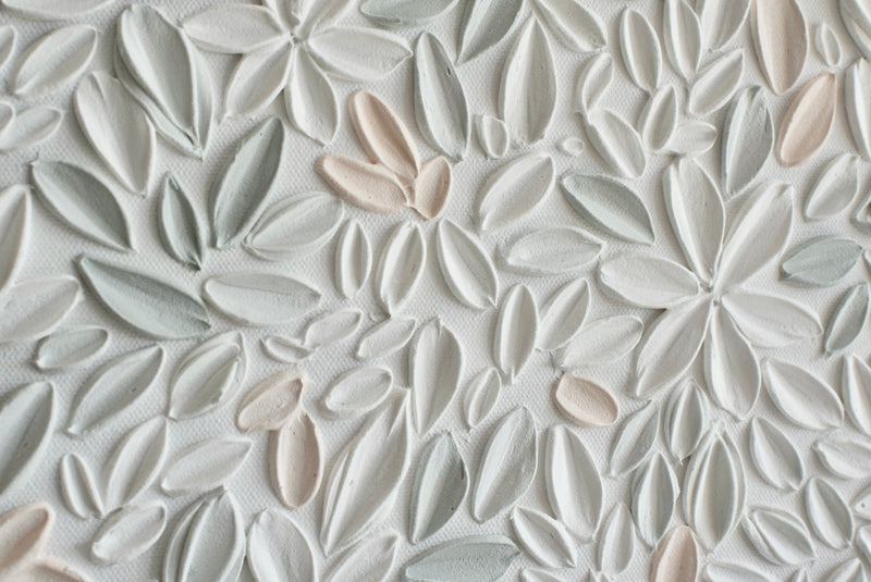 SOLD - Peachy Green 12" x 16"
