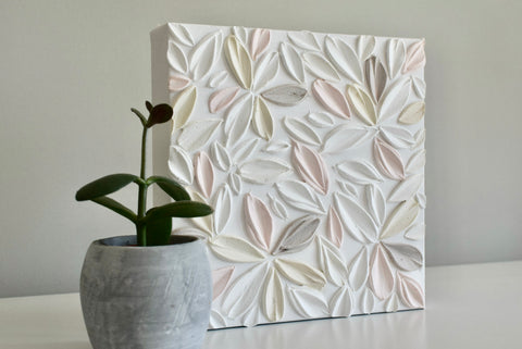 SOLD - Peach Green Tea 8" x 8"