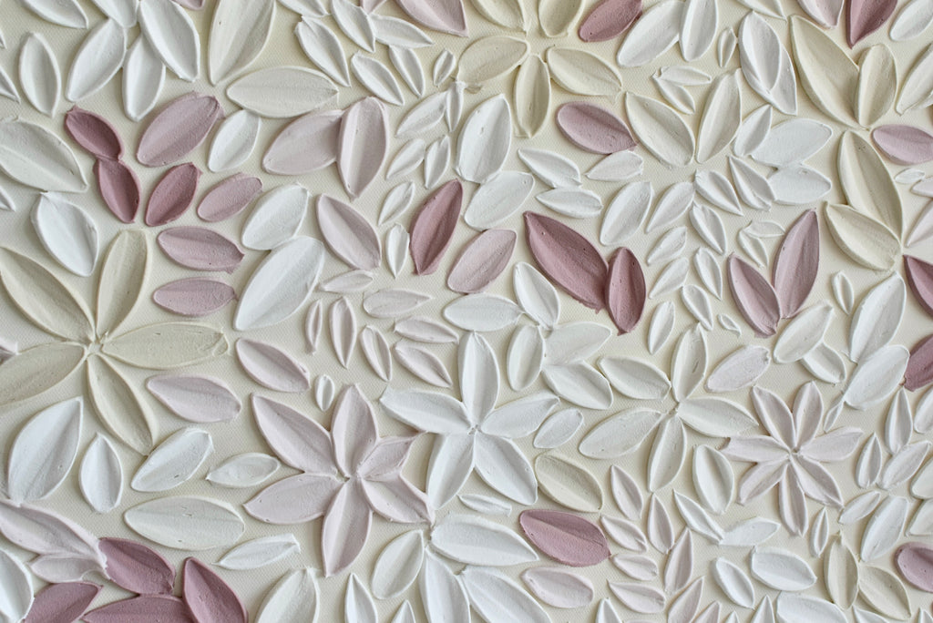 SOLD - Mauve Petals 12" x 36"