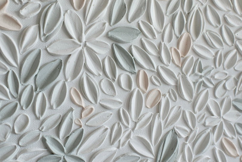 SOLD - Peachy Green 12" x 16"