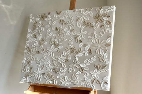Mauve Blooms - 24" x 30"