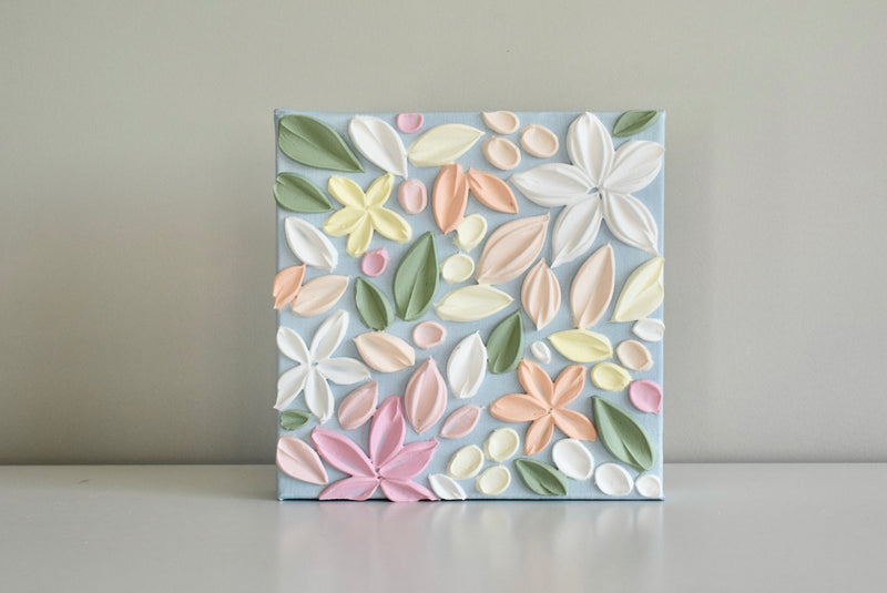 SOLD - Late Summer Garden 8" x 8"