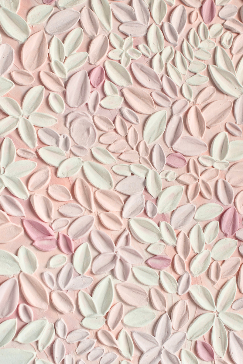SOLD - Blushing Florals 12" x 16"